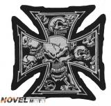 Nažehlovací nášivka "Skull cross"