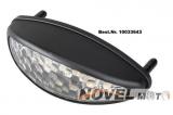 Universální LED koncové světlo černé, 100x35mm 