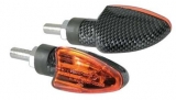 Moto-blinkry "Arrow" žárovkové carbon-look PÁR, 21W
