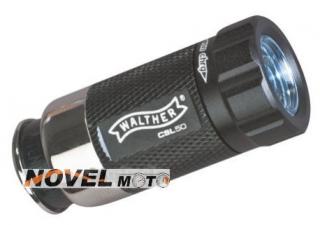 Mini LED svítilna WALTHER, nabíjecí 12V zásuvkou