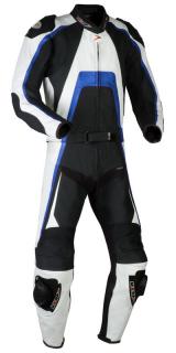 Kožená moto-kombinéza MBW Shark Blue 2-dílná