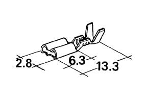 Konektor Fast-on 2,8 mm - samice