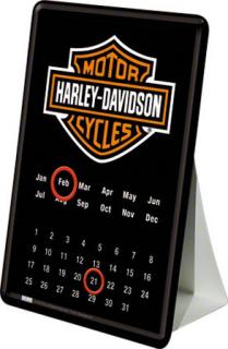 Plechový stolní mini-kalendář Harley-Davidson