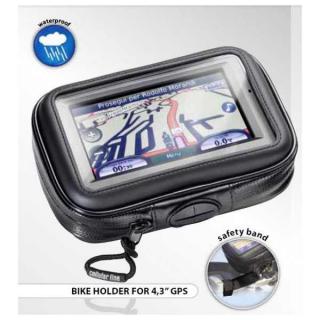 Moto-pouzdro na GPS navigaci 4,3" Interphone SM45 s držákem na řidítka