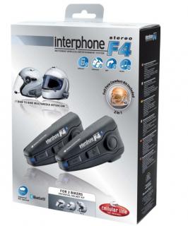 Interphone F4 Intercom Plus TWIN, sada pro 2 helmy