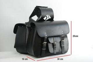 Kožené brašny Ozone Road 2x12l, pár