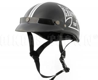 Chopper helma braincap Rusty Pistons F02 Irvine black