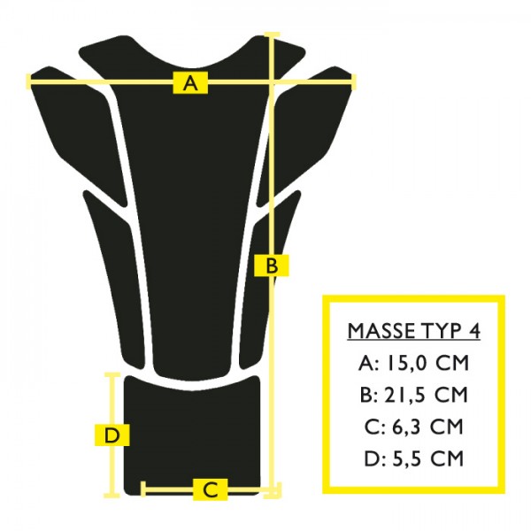 Tankpad Keiti TKW-507G, na motorku