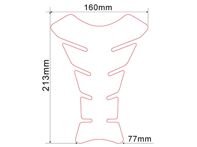 Tankpad Keiti TTR-703 "T", na motorku