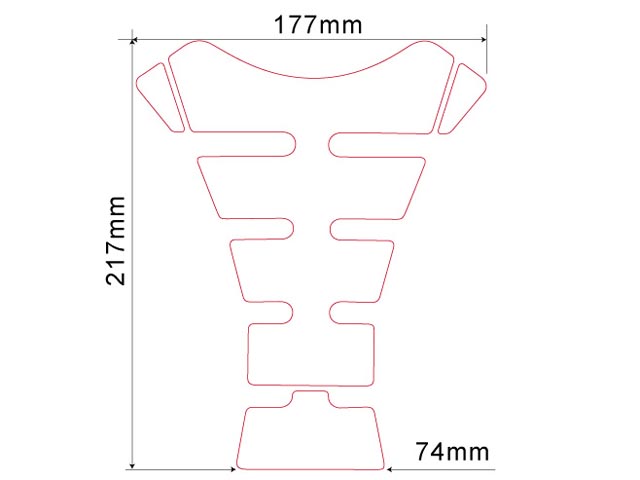 Tankpad Keiti THD-205R, na motorku