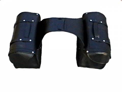 Sedlové kožené chopper brašny na motorku Diablo-Moto 2 x 34L, pár