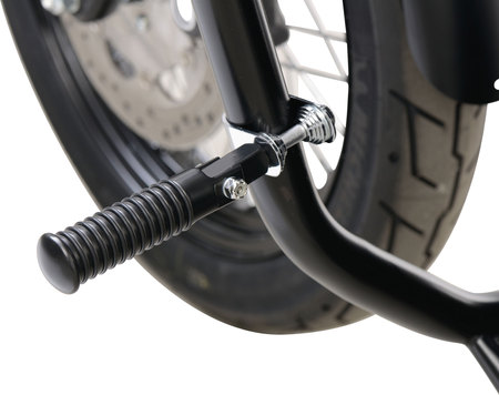 Předkopy na moto "Sundance BLACK" universální černé, pár