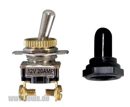 Přepínač vodotěsný 12V/10A
