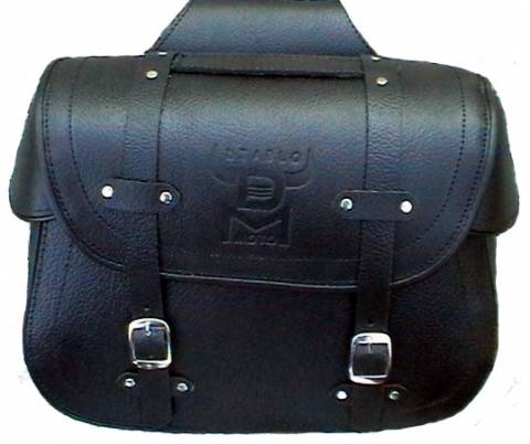Sedlové kožené chopper brašny na motorku Diablo-Moto 2 x 34L, pár