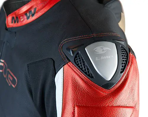 Kožená Moto-kombinéza MBW T3 Evolution Red 2-dílná DOPRAVA ZDARMA