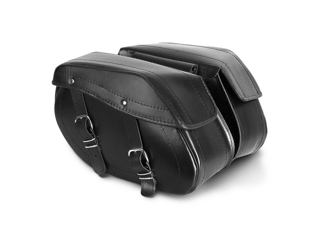 Sedlové kožené brašny na motorku TXR DS9A, pár (42cm x 26cm x 18cm)