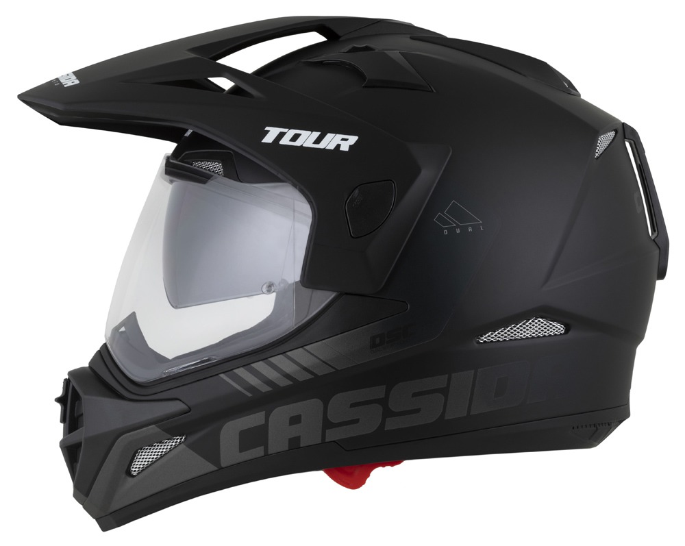 Enduro helma na motorku Cassida Tour 2.0 DUAL (černá matná/šedá)