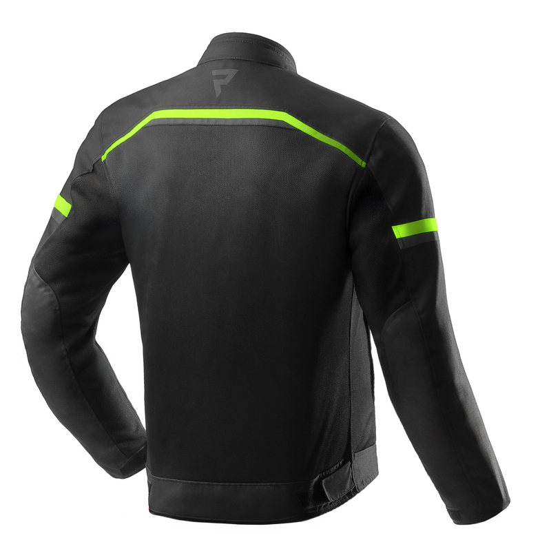 Rebelhorn ECHO BLACK/FLUO YELLOW, Mesh bunda na motorku s vyjímatelnou membránou