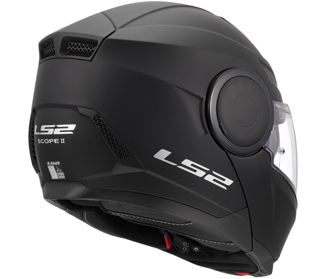 LS2 FF902 SCOPE II SOLID Matt Black, výklopná helma na motorku + PINLOCK v ceně