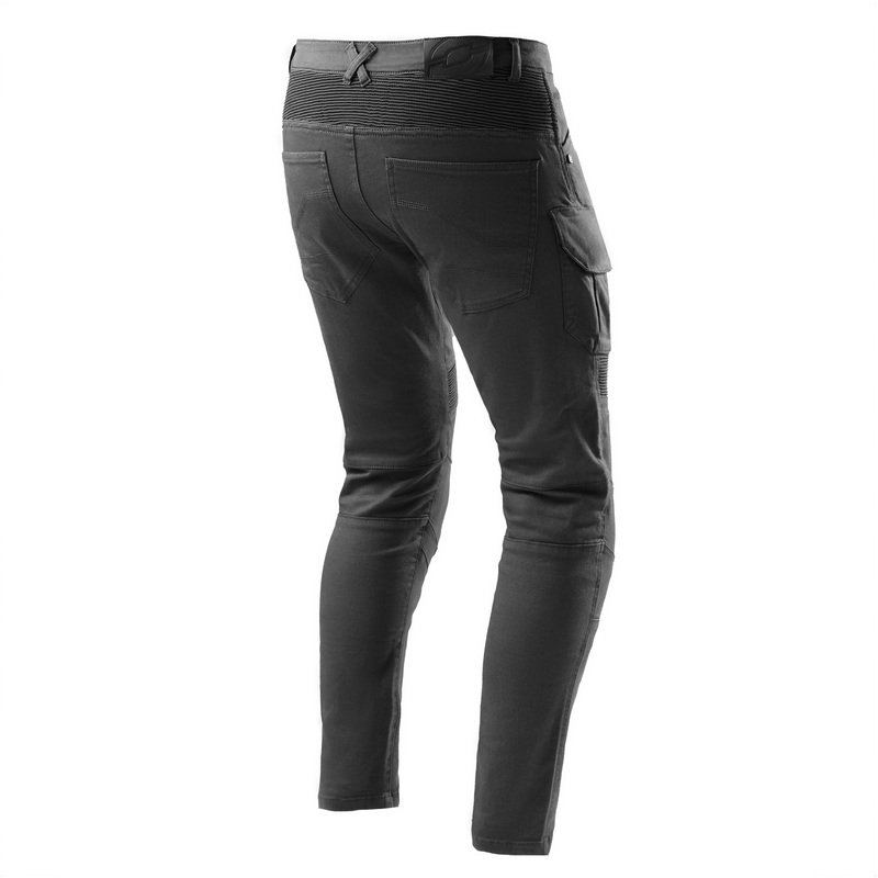 Ozone FASTER černé, kevlarové kalhoty na motorku (kapsáče), kevlar jeans
