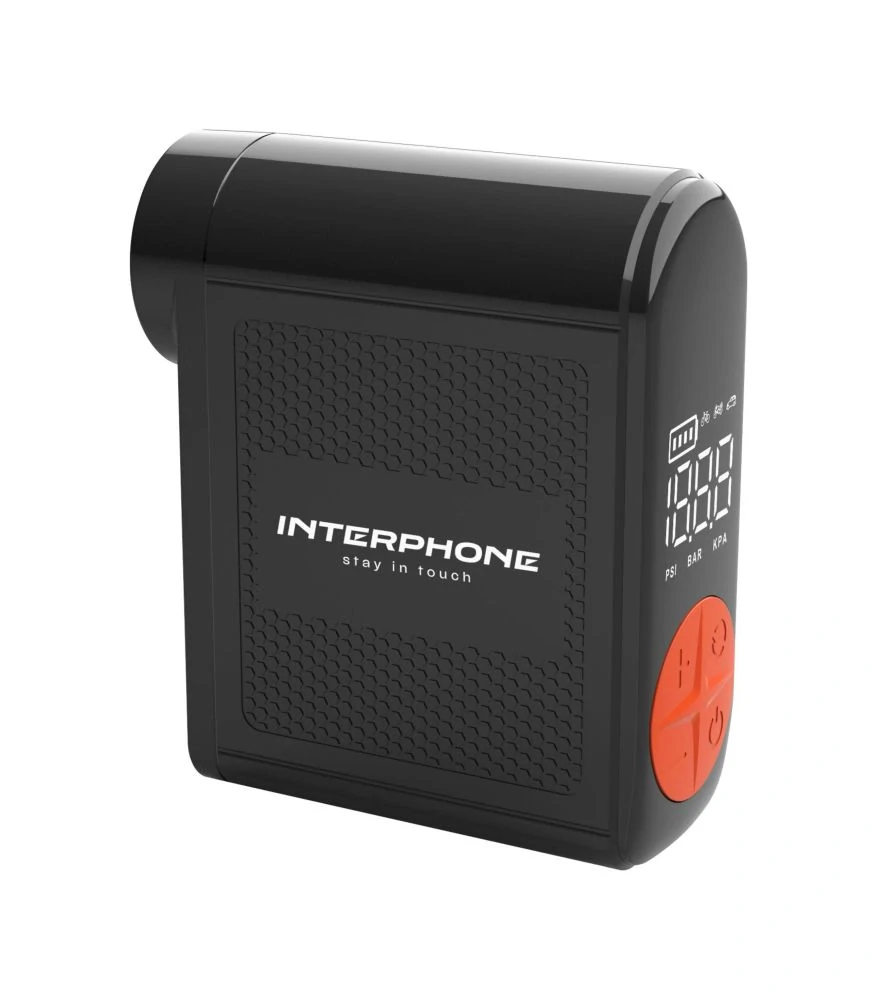 Mini Aku kompresor Interphone, cestovní kompresor na motorku/auto/kolo
