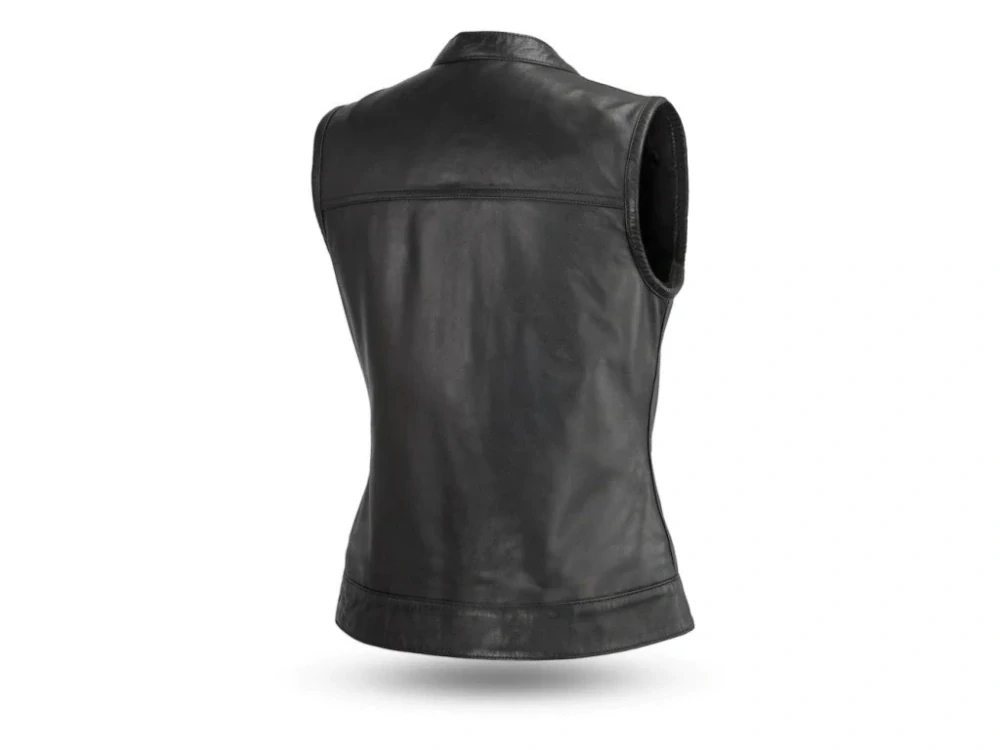 Dámská kožená vesta na motorku TXR Katy