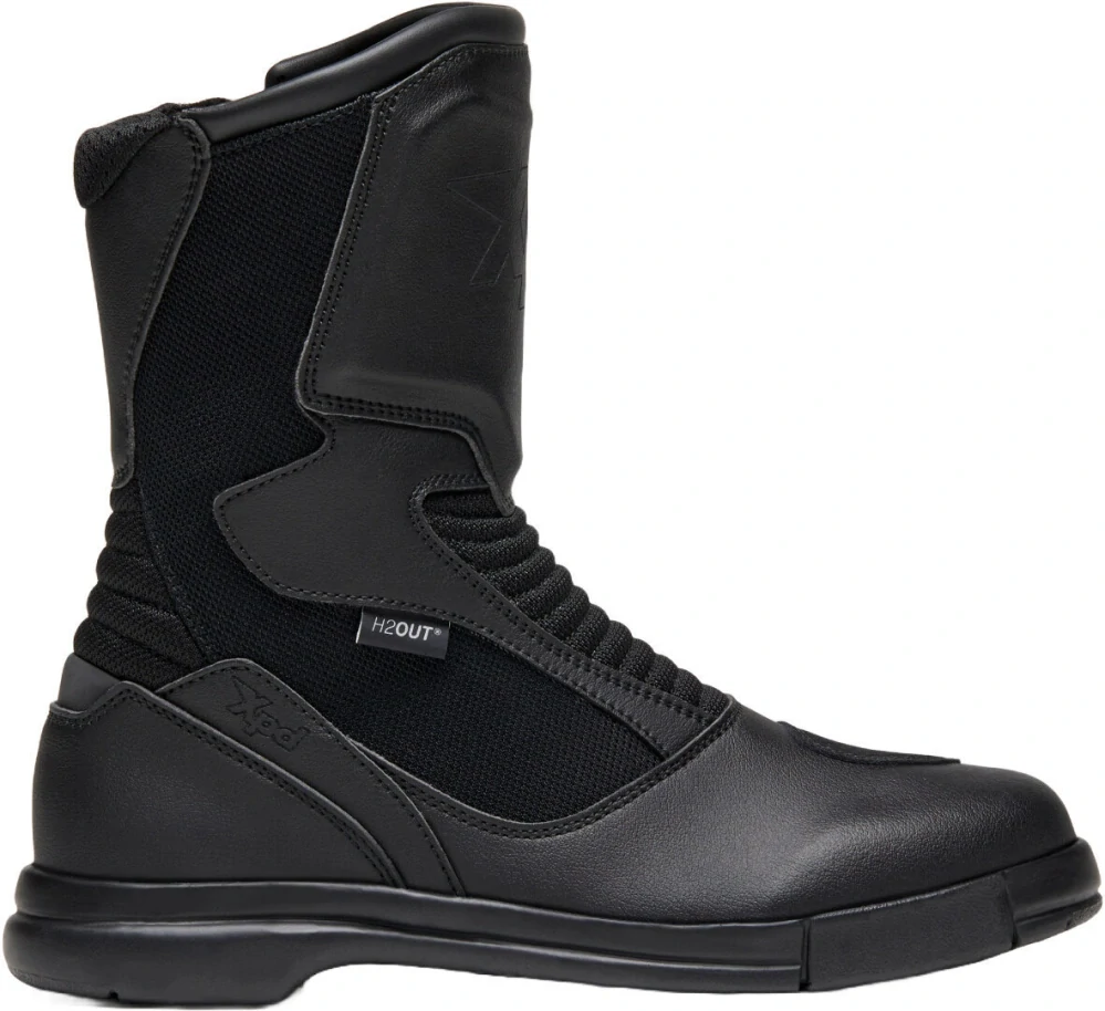 XPD X-JOURNEY H2OUT® černé, boty na motorku cestovní středně vysoké