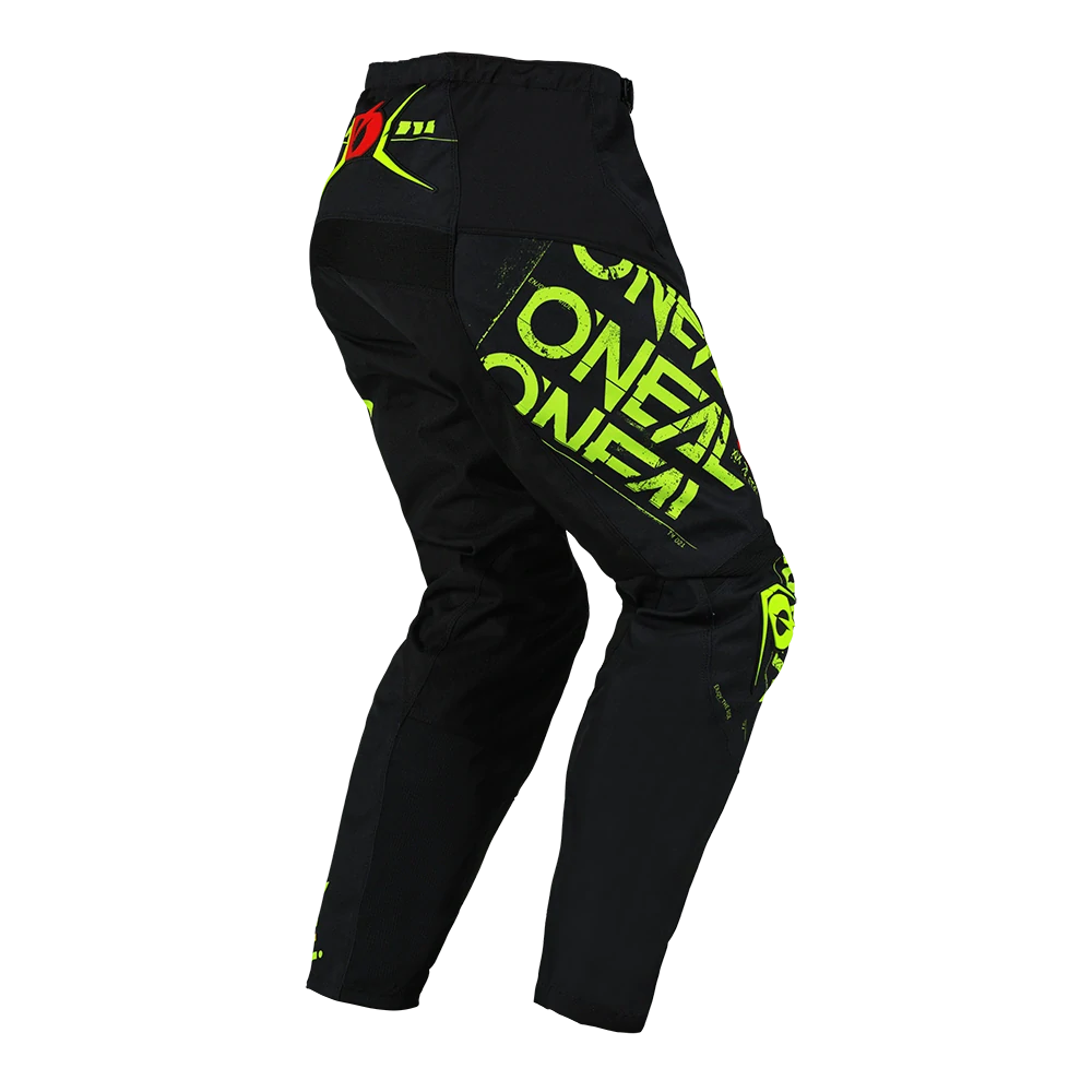 Motokrosové MX Kalhoty O'Neal ELEMENT Pants STATIC black/neon yellow 2025 - 30, 36, 38