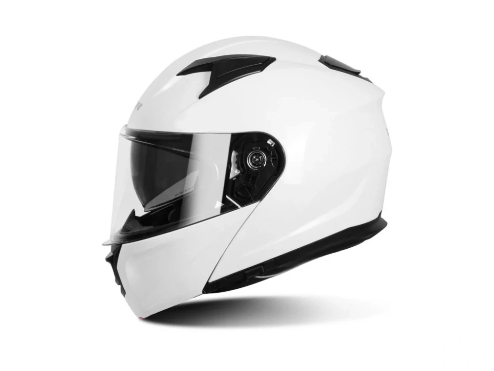 Výklopná přilba na motorku TXR Rival perleťově bílá