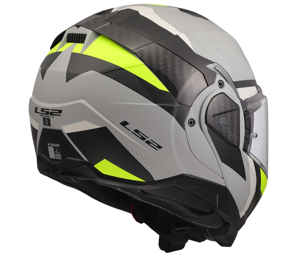 LS2 FF910 ADVANT II TRIPLE Matt Light Grey, překlápěcí helma na motorku