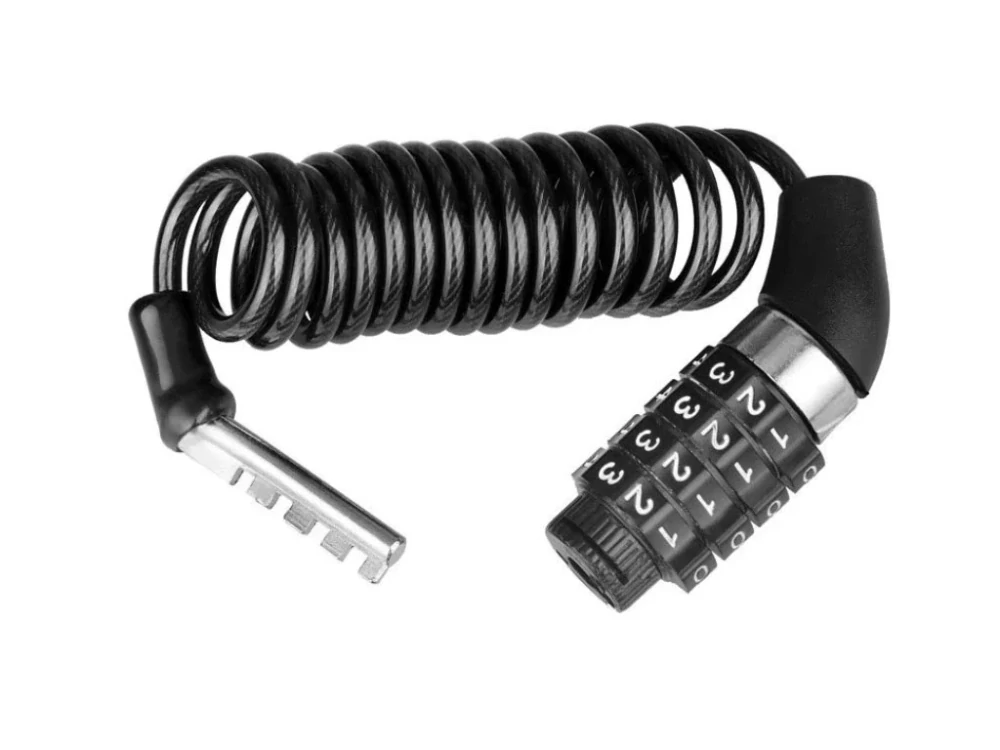 Lanko k uzamčení helmy na motorku se zámkem TXR, 150cm