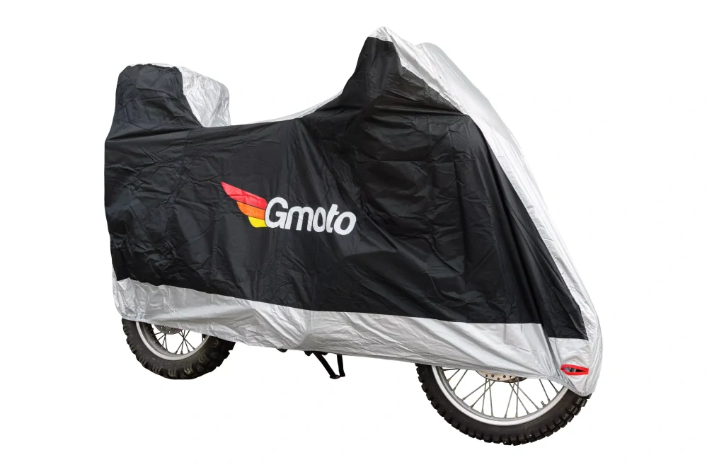 Plachta na motorku s prostorem na kufr GMOTO (venkovní nepromokavá) v.M (229 cm) 
