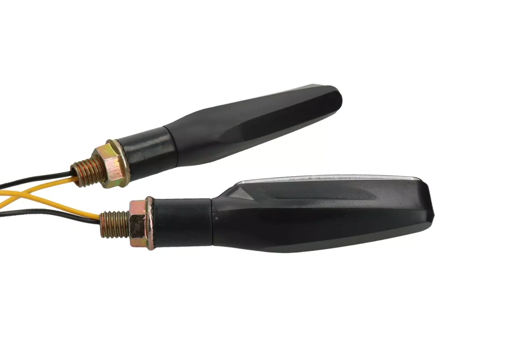 Blinkry na moto Sekvenční s běžícím (dynamickým) světlem LED černé 229827, pár