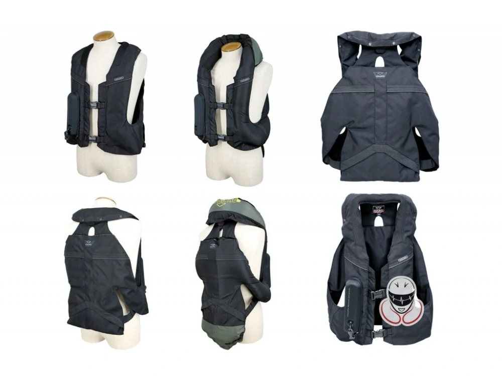 HIT-AIR MLV 2 AIRBAG VESTA na motorku ČERNÁ, velikost LARGE (XL-3XL)