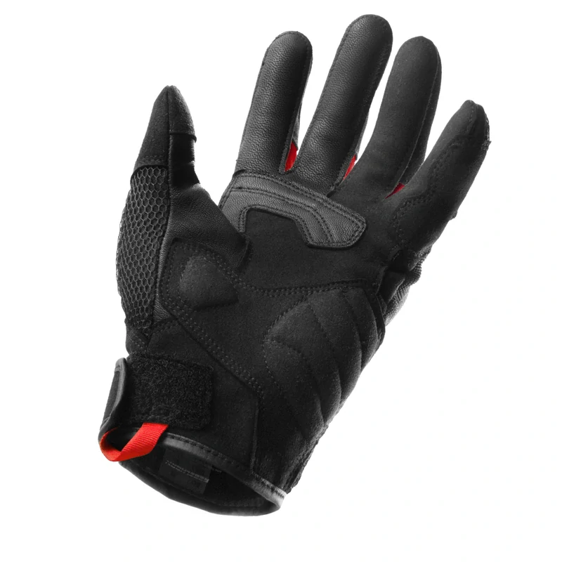 Rukavice na motorku REBELHORN CORE BLACK/RED, letní