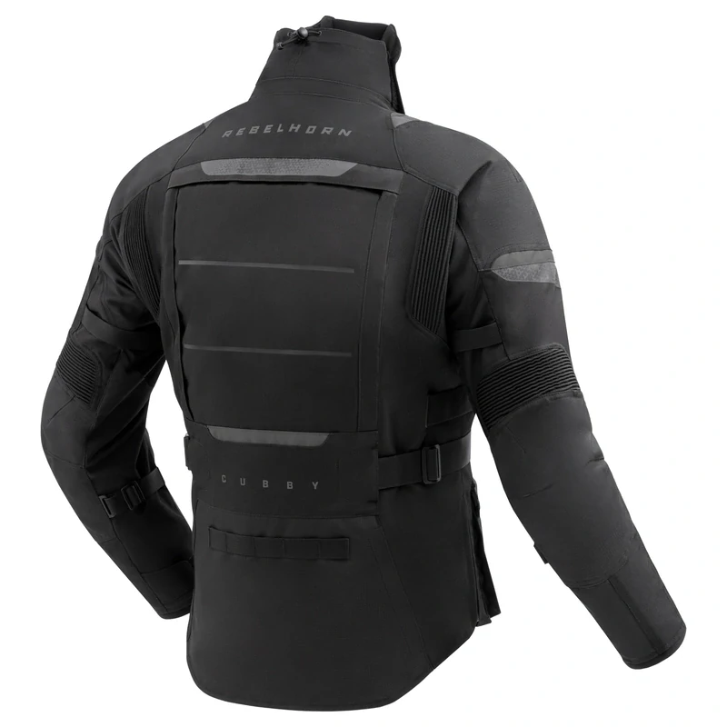 Bunda na motorku textilní REBELHORN CUBBY V BLACK