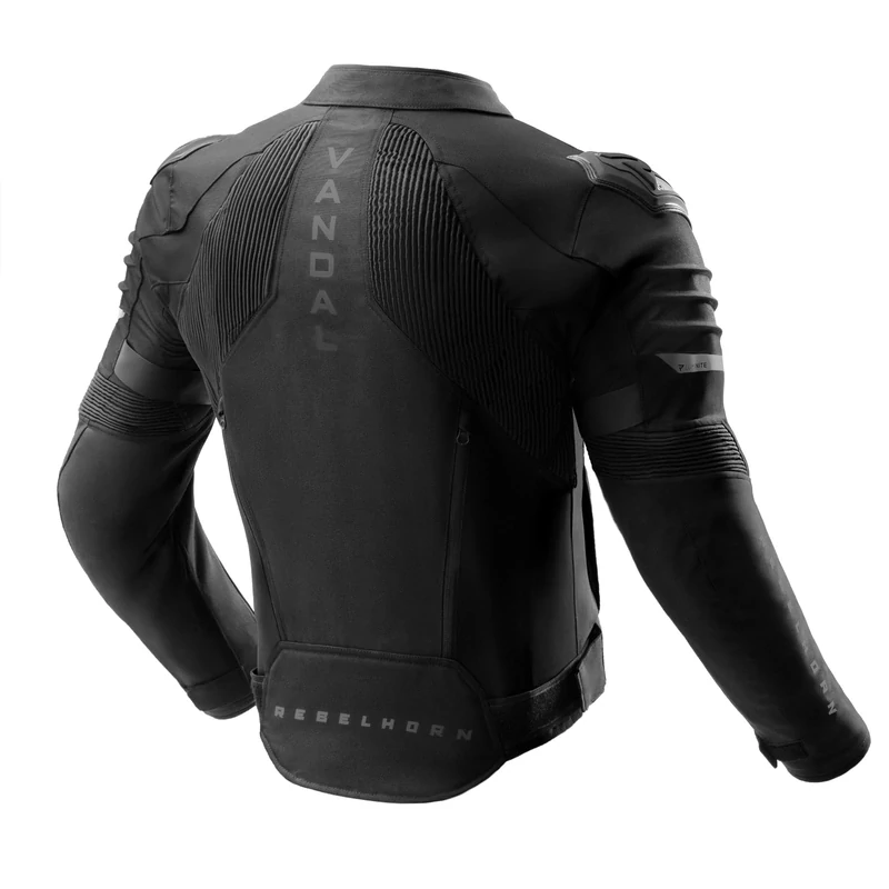 REBELHORN VANDAL 2 BLACK TEXTILE, sportovní textilní bunda na motorku (vyjímatelná membrána)