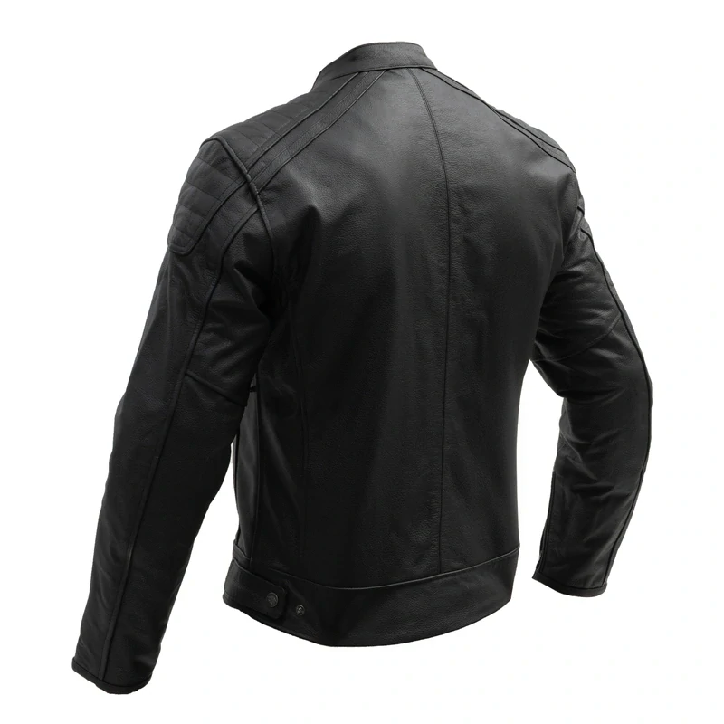 Kožená bunda na motorku BROGER LEGEND BLACK - v.3XL