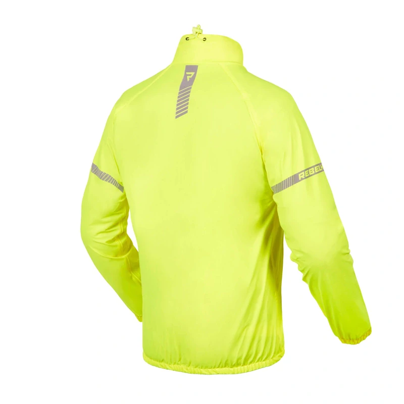 Bunda do deště na motorku Rebelhorn Ocean Fluo Yellow s laminovanou membránou, nepromok na motorku