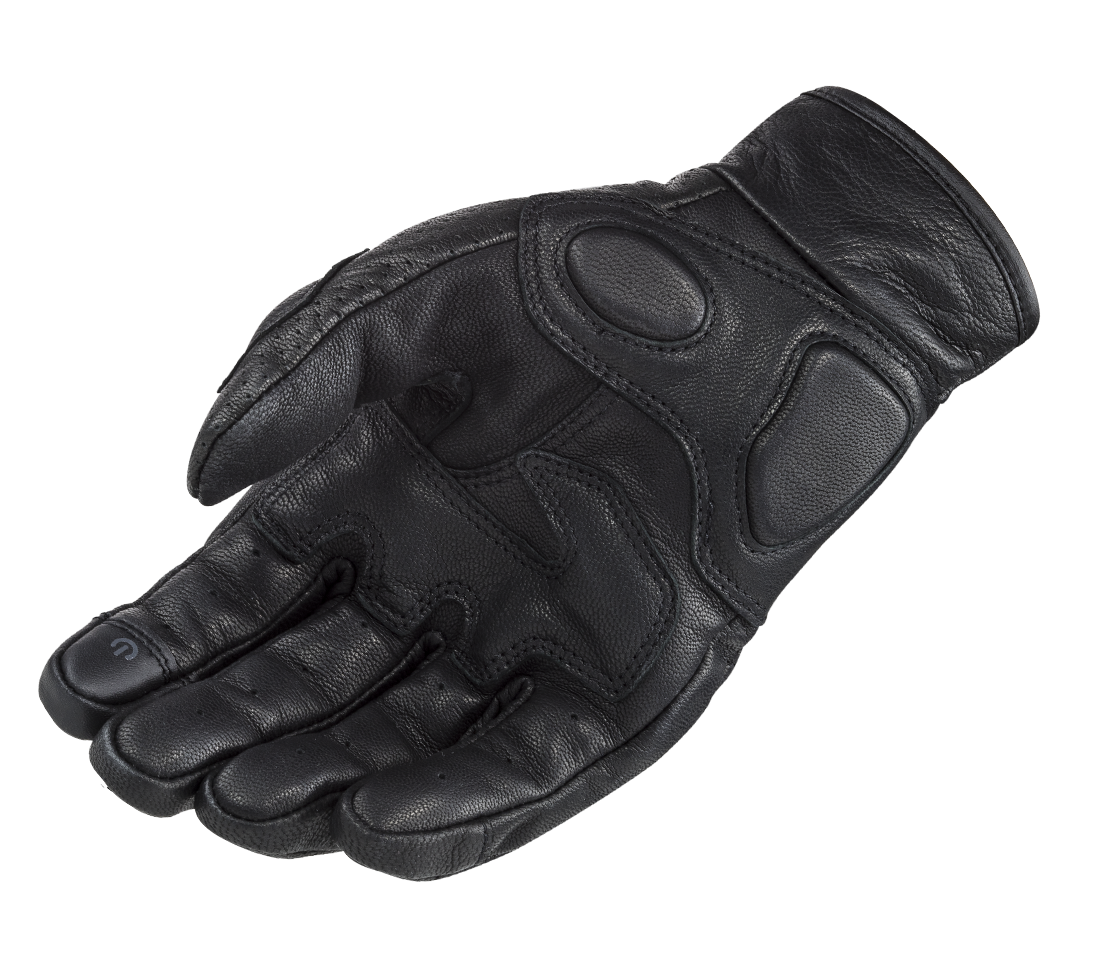 Rukavice na motorku LS2 RUST MAN Black, klasické pánské moto rukavice