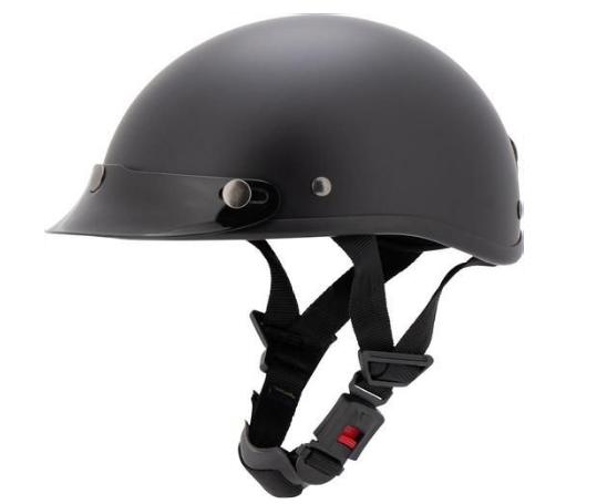 Helma Braincap chopper (kokos), černá matná