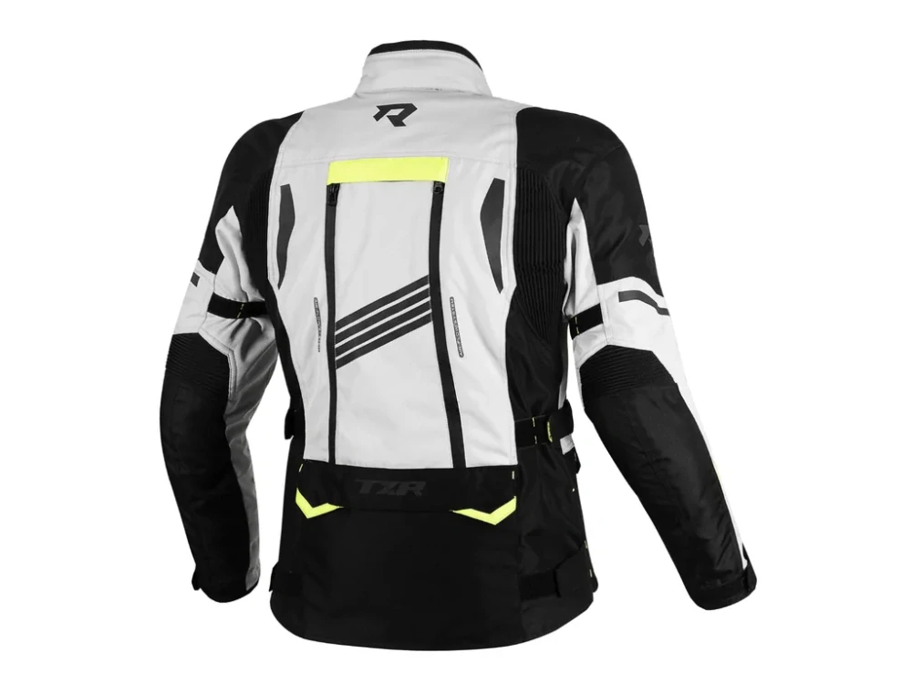 Dámská bunda na motorku TXR Expedition černo-šedo-fluo žlutá