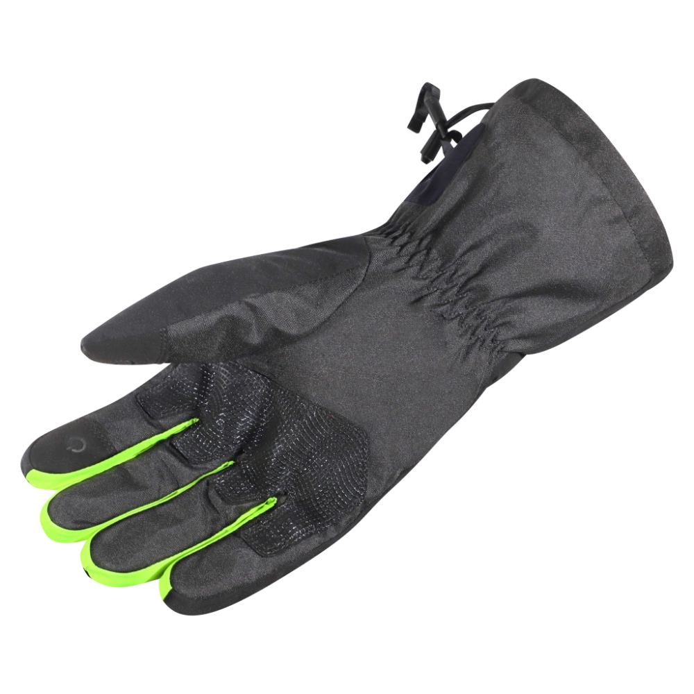 LS2 THERMORAIN GLOVES BLACK H-V YELLOW (nepromokavé a zateplené návleky přes moto rukavice)