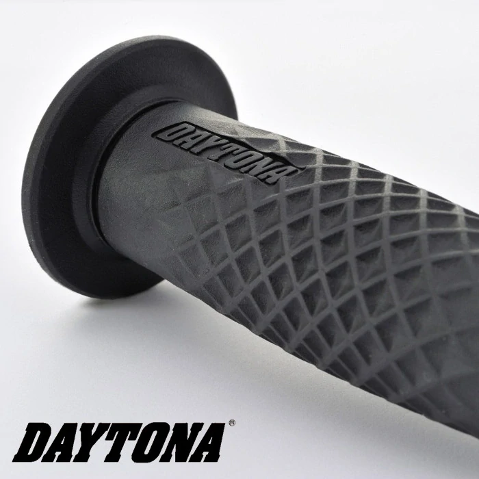 Gumové gripy na motorku/chopper DAYTONA "GGDI-ARC3" černé, 25,4 mm / 12.5 cm