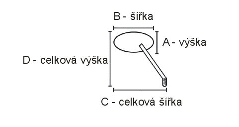 Zrcátko "Skeleton hand" black pravé