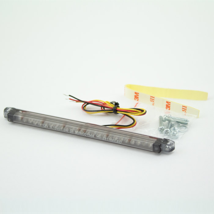 Zadní LED-světlo "String" 127 x 9 mm tónované, pro motocykl