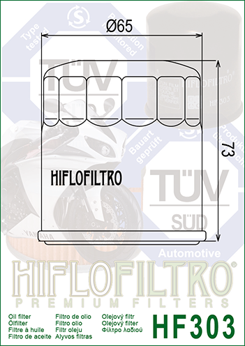 HF 303 - Olejový filtr Hiflo Filtro