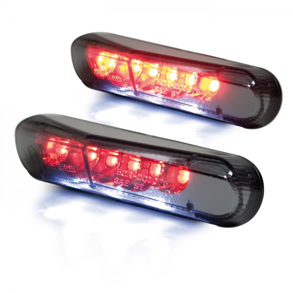 Koncové LED světlo "Brisk 2" tón., 84x22 mm s osvitem SPZ