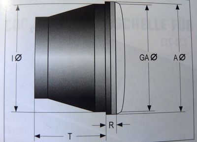 Parabola H4 homologovaná (pro světla 5-3/4"), optická 143 mm
