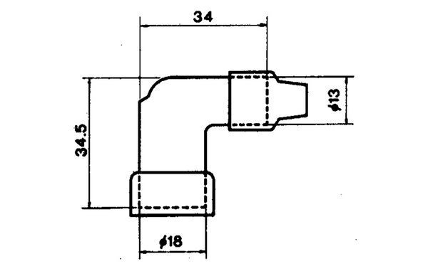 Koncovka zapalovací svíčky "Fajfka" NGK LZEH (8760)